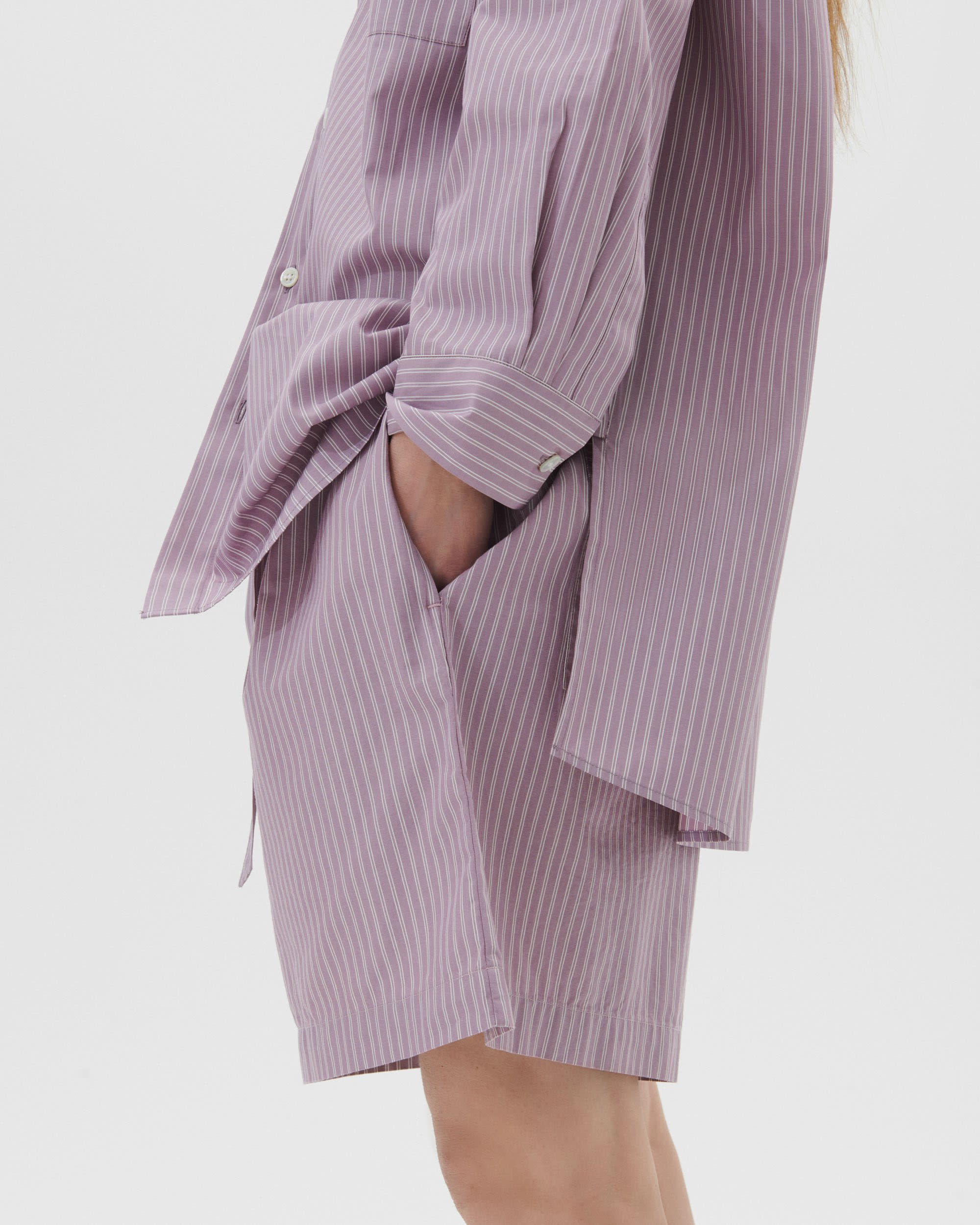 Mauve Stripes shorts