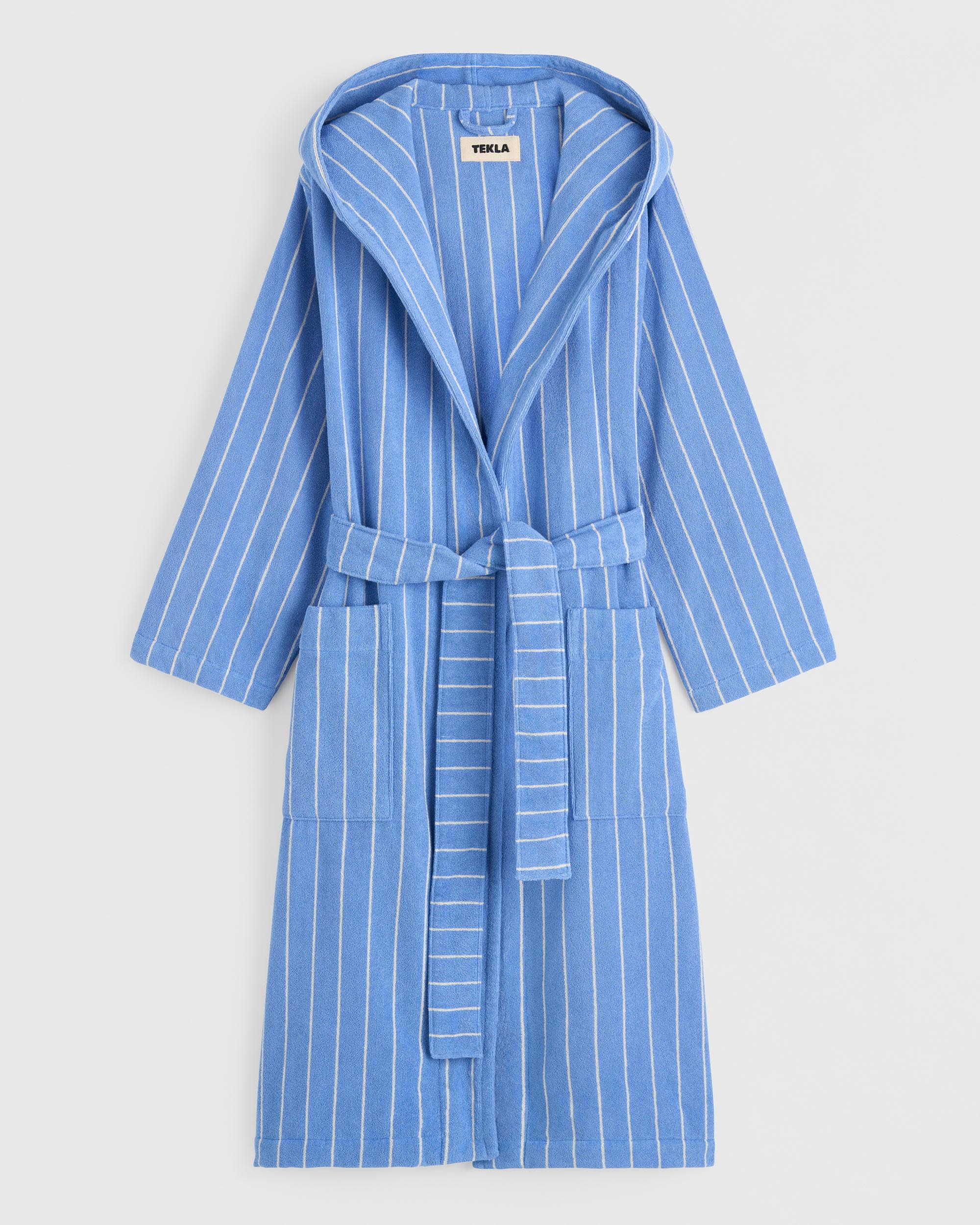Hooded Bathrobe - Striped - Marseille